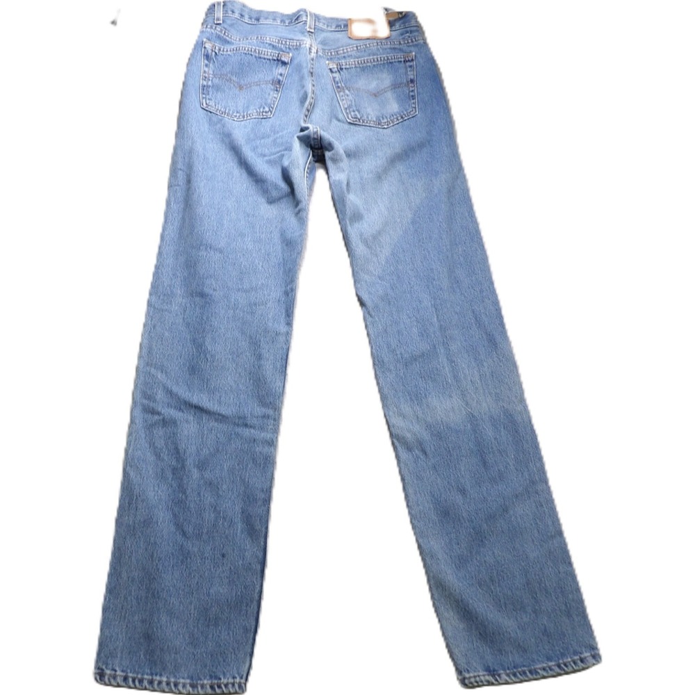 VTG Levis 501 Jeans USA Made 90s Men W34xL36 Blue Denim Straight Leg Button Fly